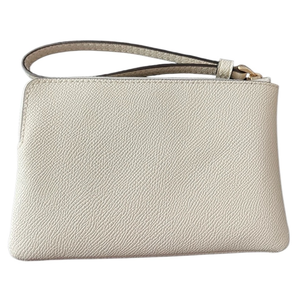 Coach Wristlet in Cream 6.1/2”x 4” Pre-loved - Picture 3 of 14